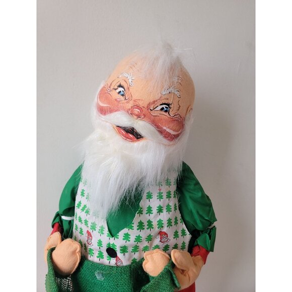 Large Santa Claus annalee vintage Xmas home decor unique plush - Picture 5 of 12